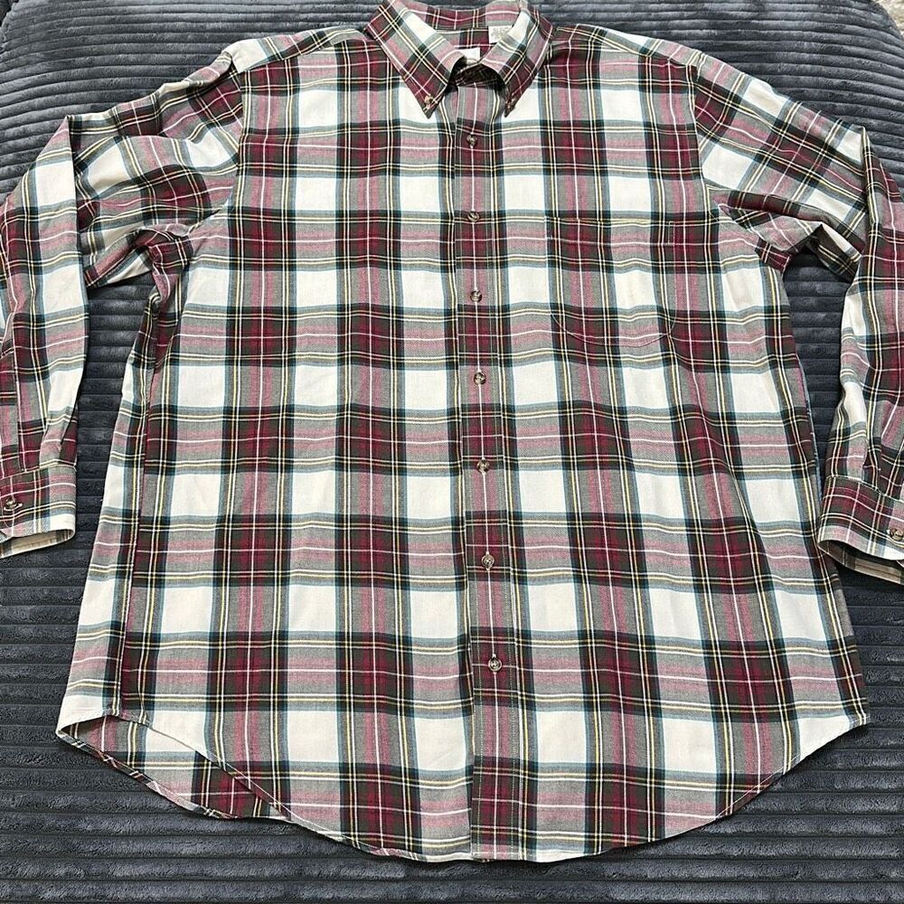 Viyella Cotton Wool Long Sleeve Plaid Shirt